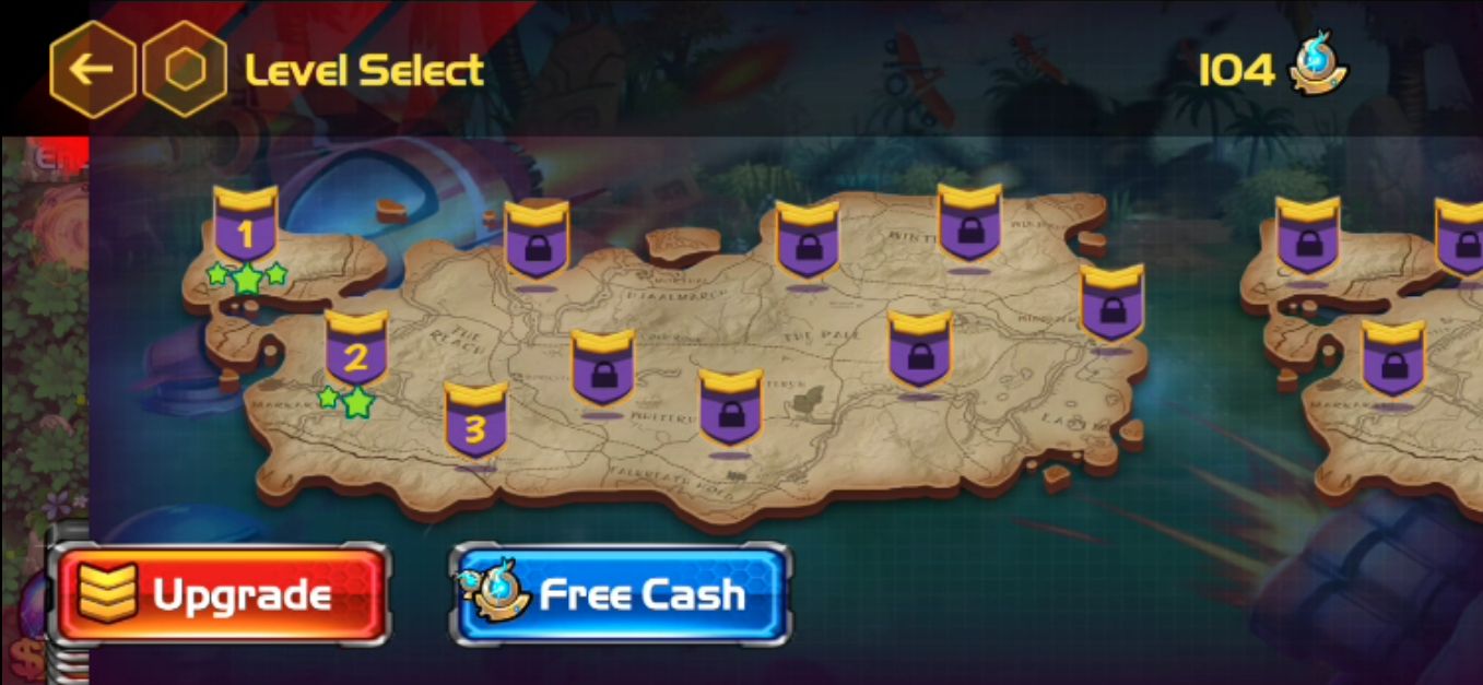 Level select screen